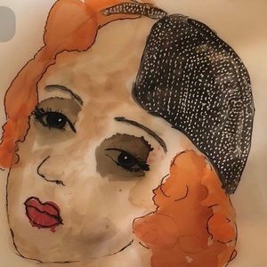 12x14 print watercolor and alcohol ink